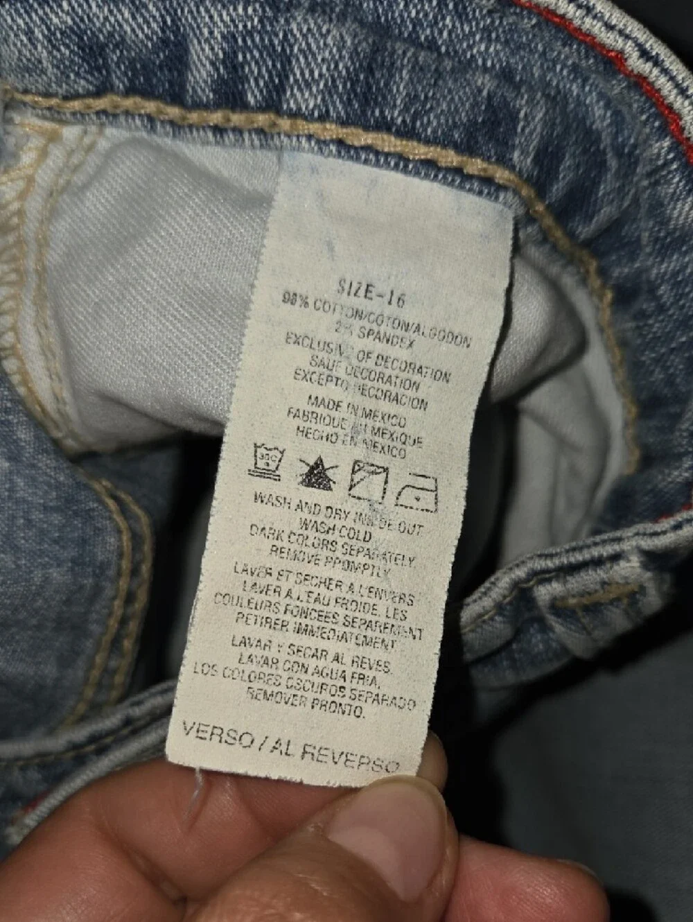 Sz 16 Tommy Hilfiger Crop Jeans - Picture 2 of 3